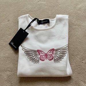 Blumarine Ribbed Butterfly top